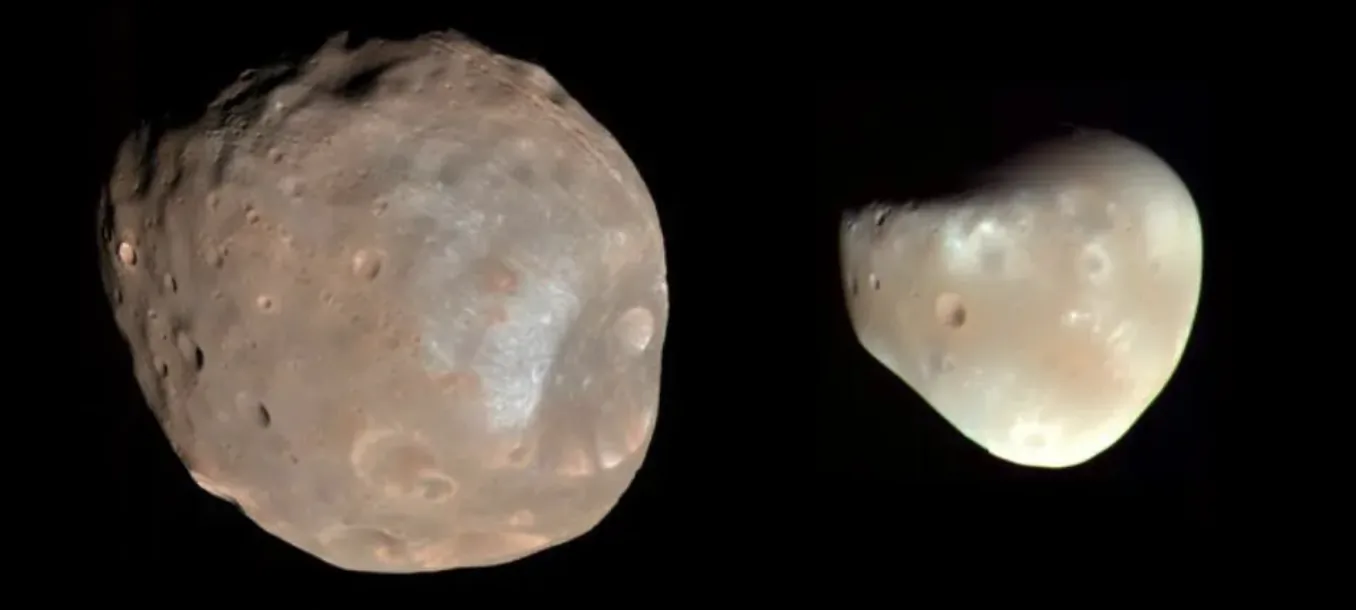 Mars's moons Phobos and Deimos