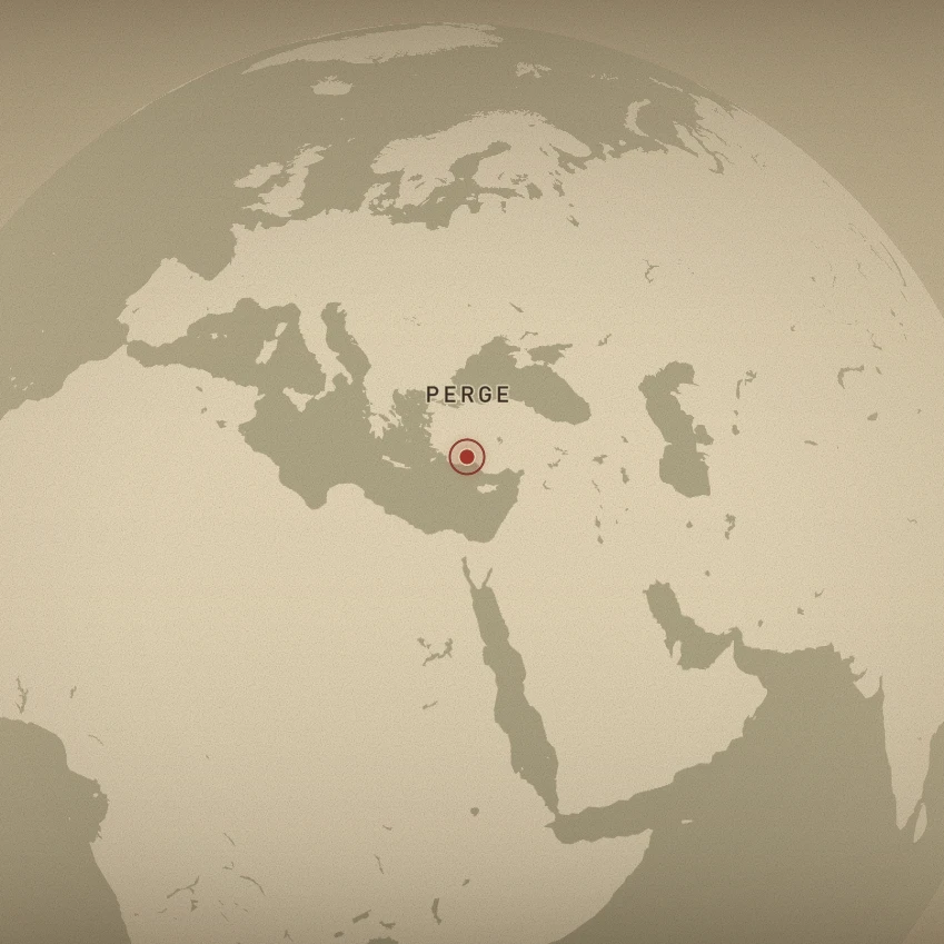 Map of Perge - view 1